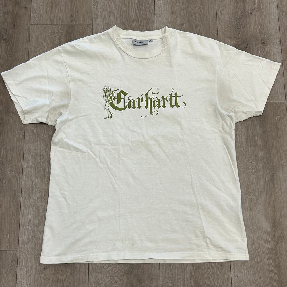 Carhartt Work In Progress Off-White Scribe Tee T Shirt size Medium M B22